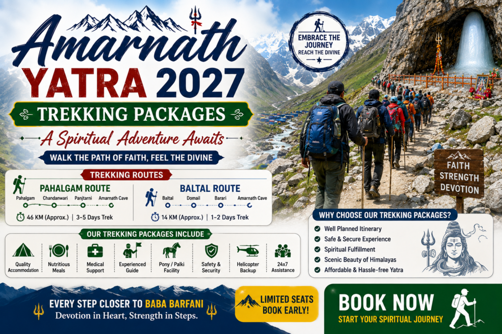 Amarnath Yatra 2027 Trekking Packages