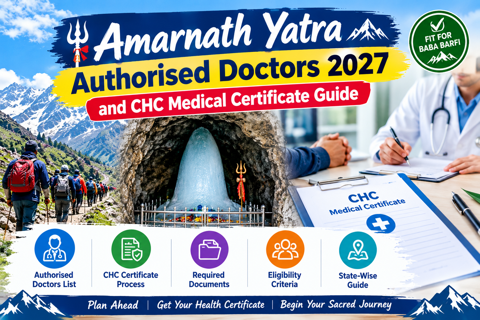 Amarnath Yatra Authorised Doctors 2027: State-Wise List, CHC Certificate, Documents and Medical Guidelines